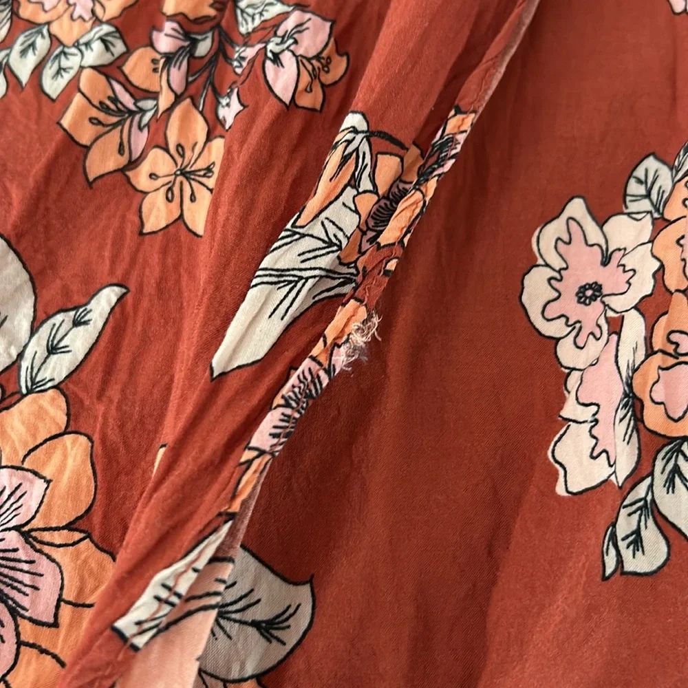 FREE PEOPLE Sunday Sarong Floral Midi Skirt - Picture 3 of 7